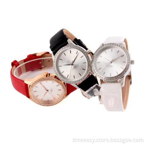 2013 New Trendy Leather Bracelet Watch Ladies with Your Own Brand Logo Hot in Europe